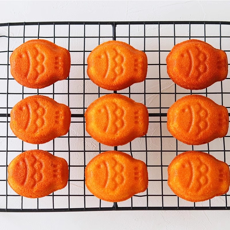 Kitchen Oven Baking Pans - 9 bölmeli Mini balık pişirme tavası
