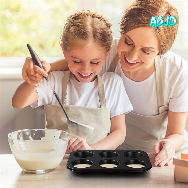 Muffin Tin Nonstick - ABJO-3 Paket Yapışmaz Muffin Tava Karbon