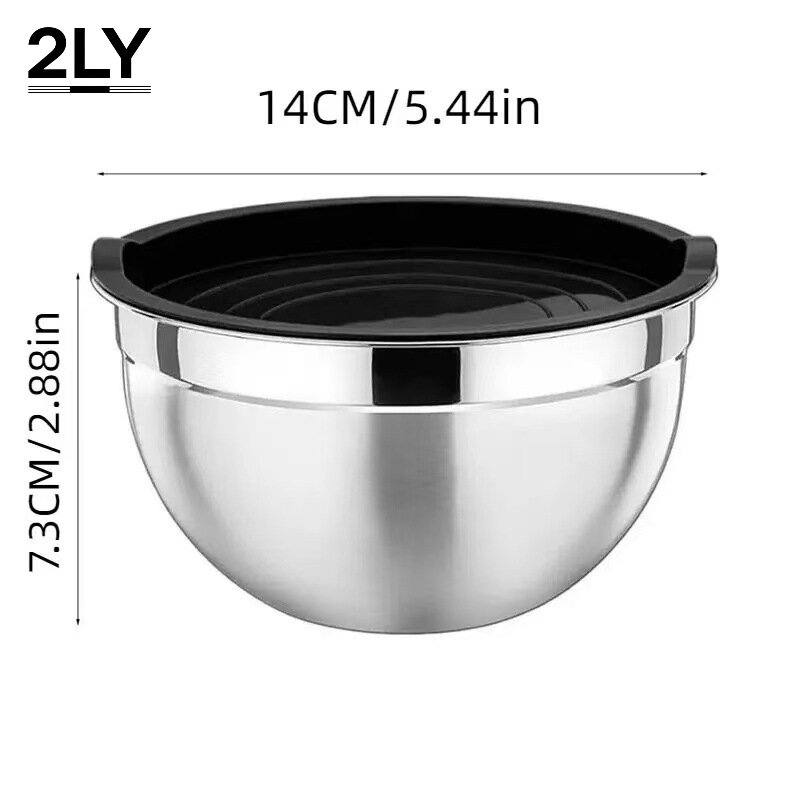 Baking Kitchen Set - Kalınlaştırılmış Paslanmaz Çelik Karıştırma Kaseleri Seti,