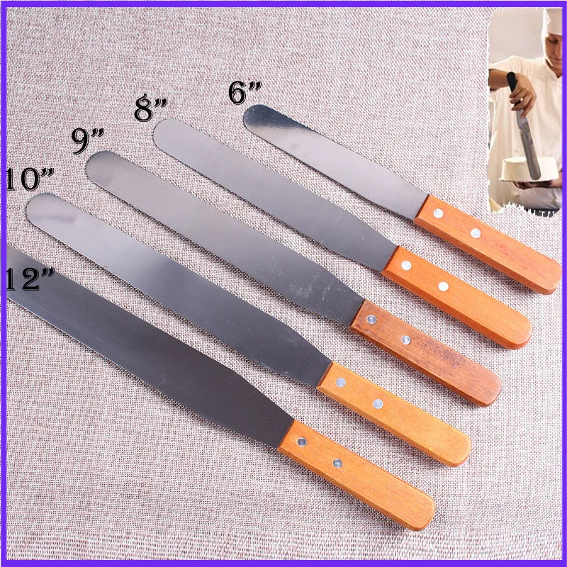 Offset Spatula Set - 6/8/10/12 inç kek Spatula yüksek kalite
