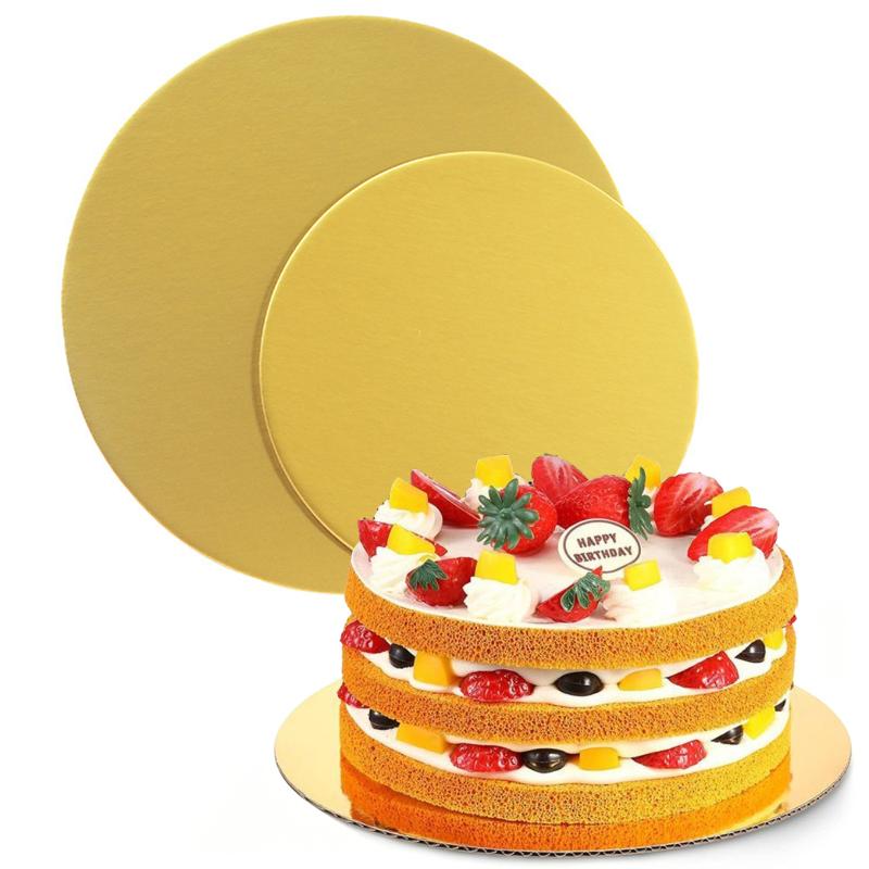 Cake Board Round - 10 adet Dayanıklı İnç Yuvarlak Kek