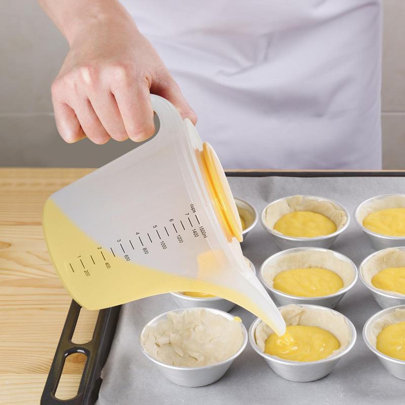 Kitchen Baking Containers - 1500Ml Mutfak Pişirme Karıştırma Kabı Sıvı