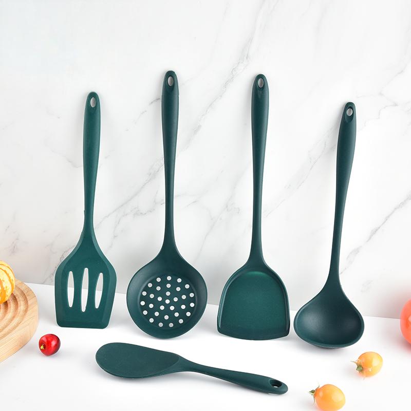 Offset Spatula Set - 5 adet gıda sınıfı silikon mutfak
