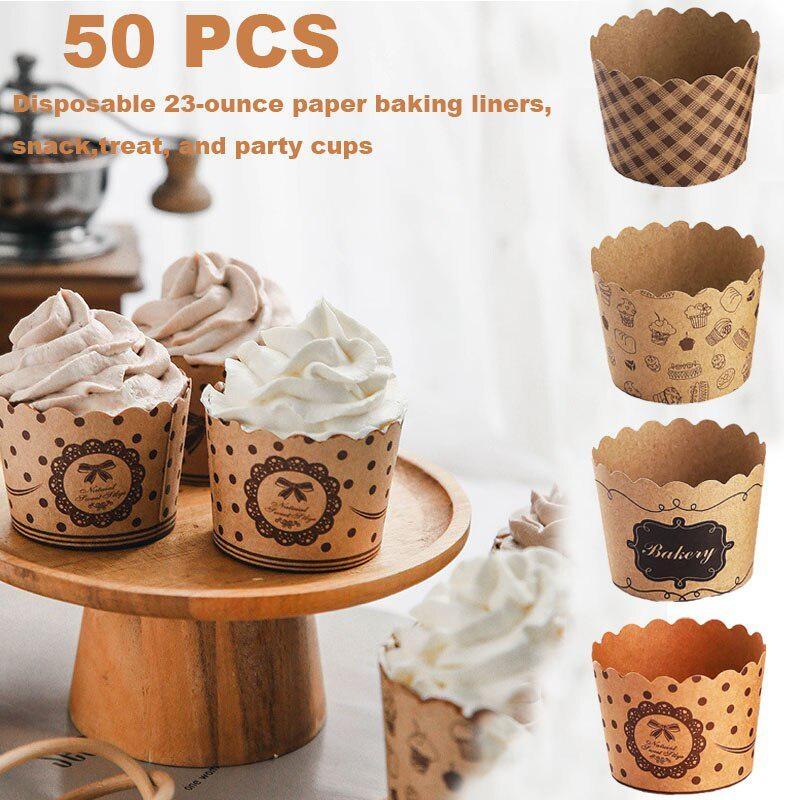 Kitchen Paper For Baking - 50 adet/paket Cupcake kağıt bardaklar Sarıcı