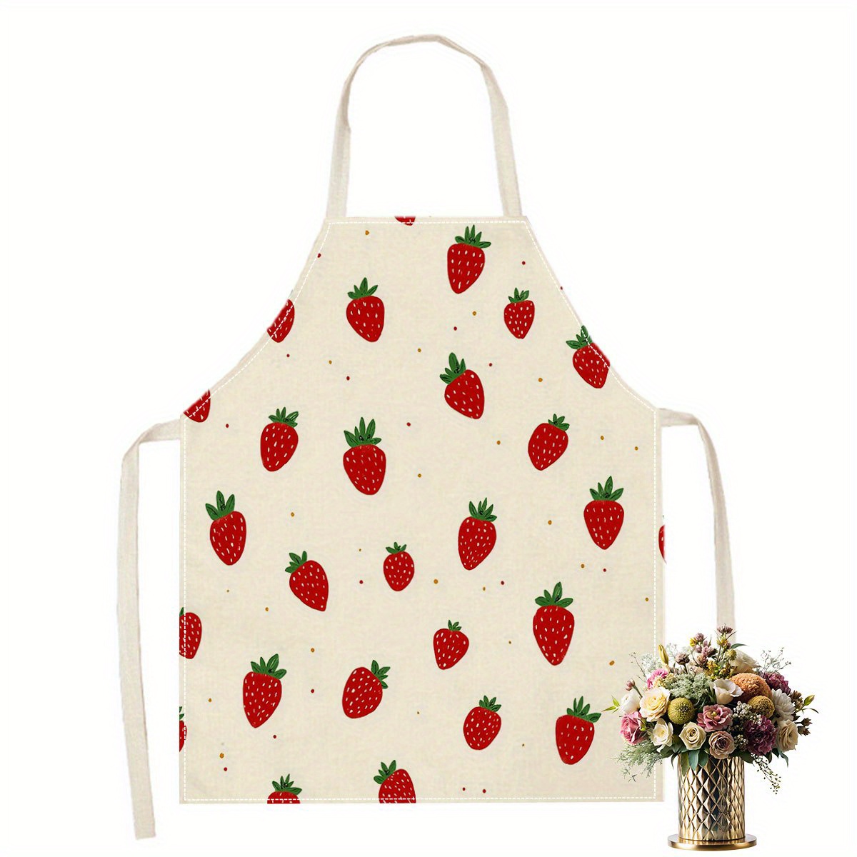 Baking Kitchen Kids - 1 adet çilek önlük meyve desen