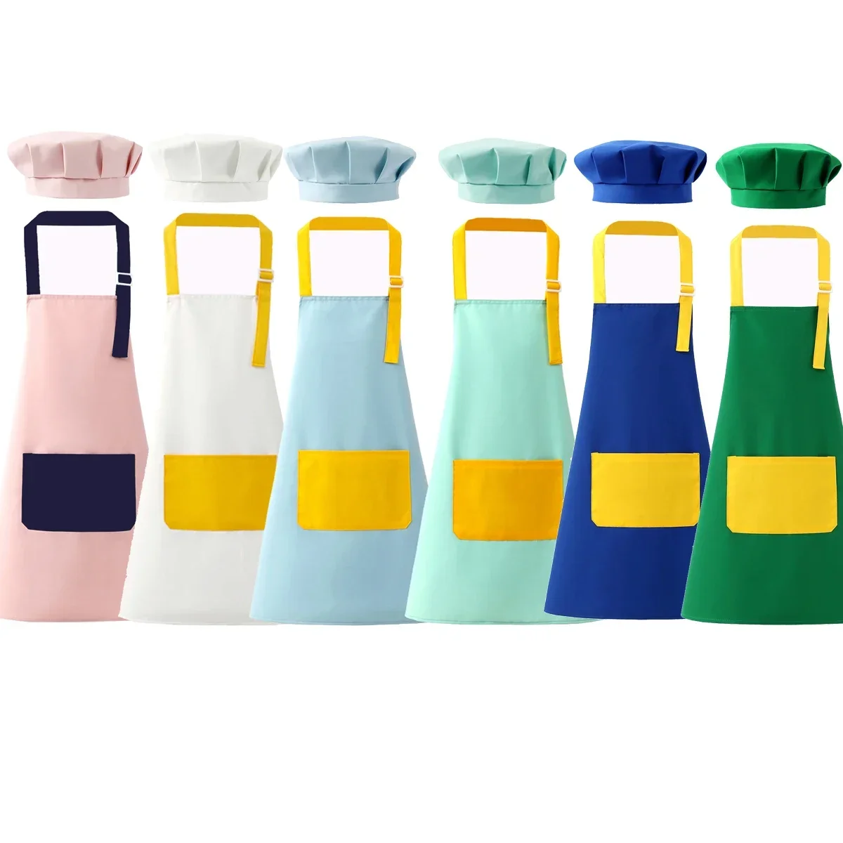 Baking Kitchen Kids - Çocuk Önlüğü ve şef şapkası Seti
