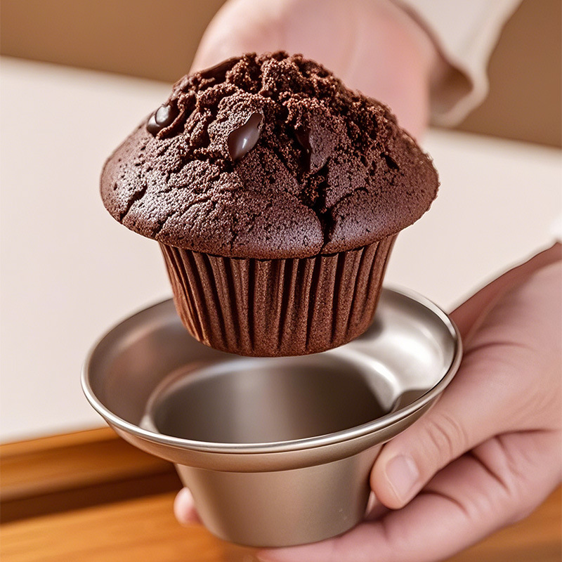 Muffin Tin Nonstick - Mantarlı Muffin Pişirme Kalıbı Yeniden Kullanılabilir