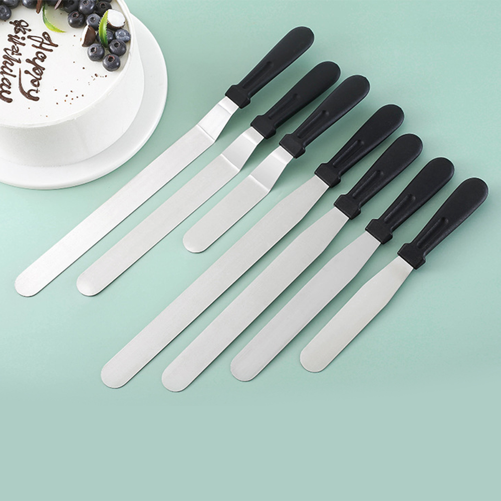 Offset Spatula Set - 1 adet paslanmaz çelik kek kazıyıcı