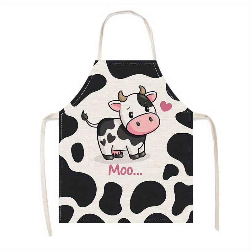 Baking Kitchen Kids - 1 adet sevimli karikatür inek baskı